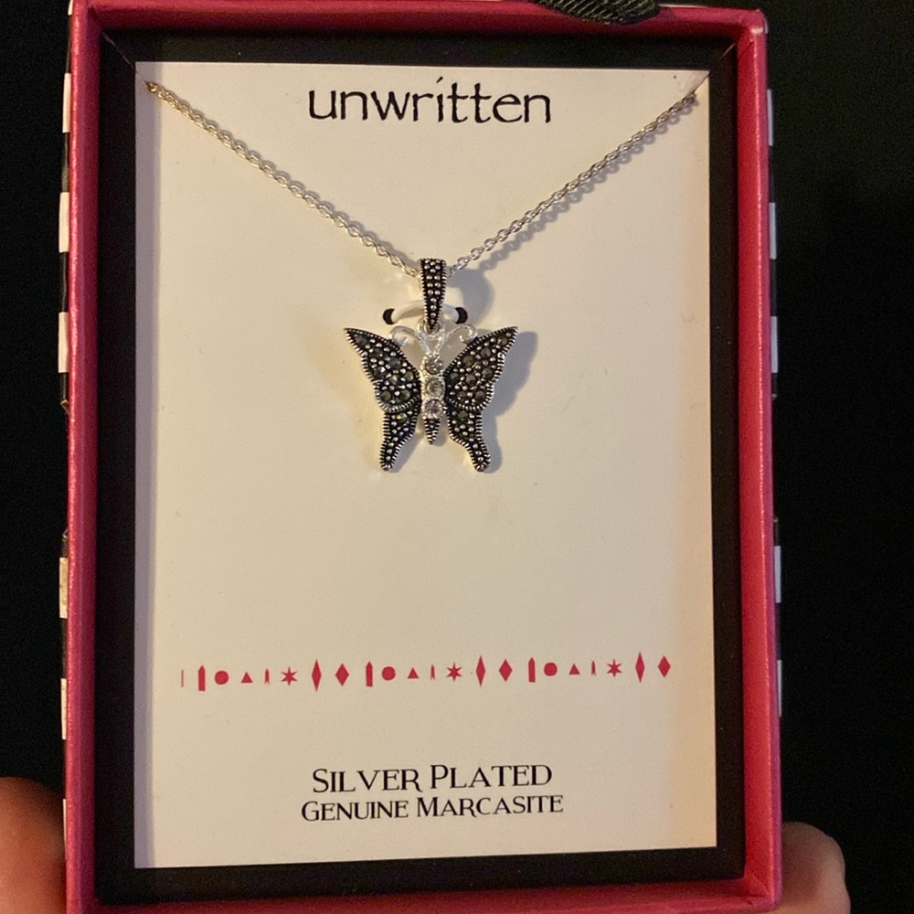 Marcasite Butterfly necklace